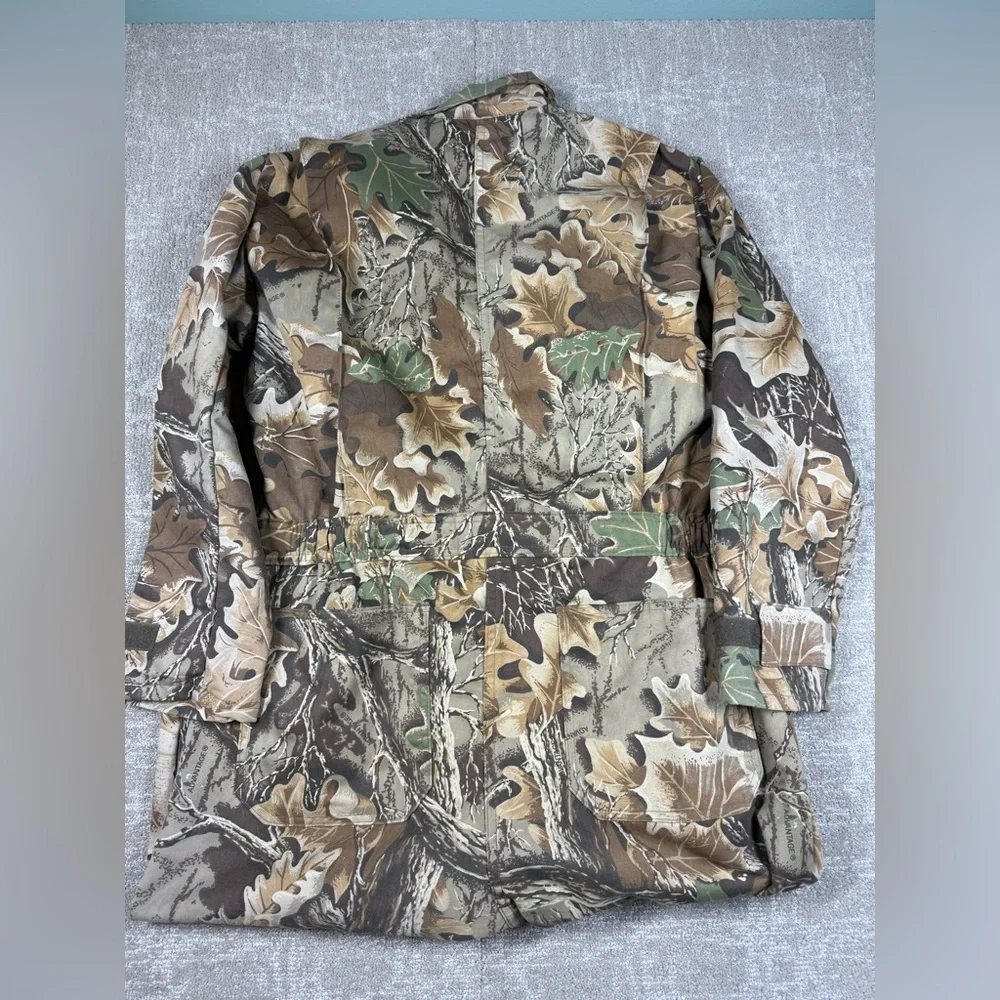Vintage Cabelas Made in USA Camo Long Sleeve Hunting Coveralls Men Size Large
